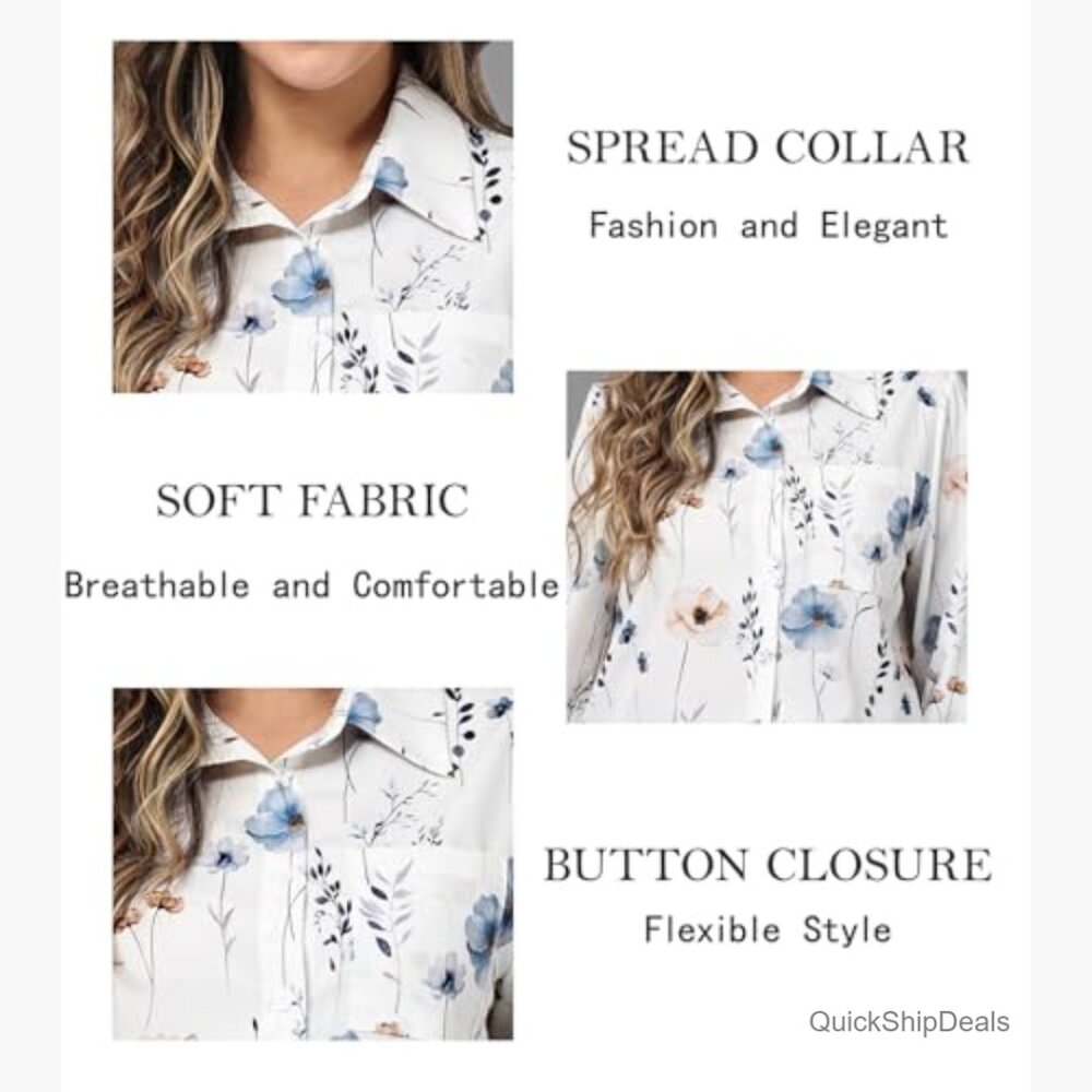 Wrinkle-Resistant Button Down Shirt With Pockets,… - image 6